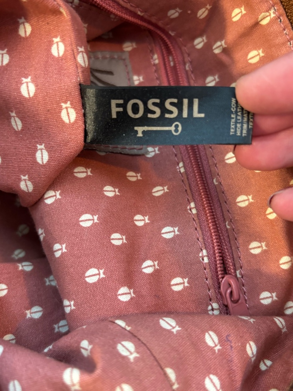 Fossil Keyper floral coated canvas crossbody bag - Picture 8 of 12